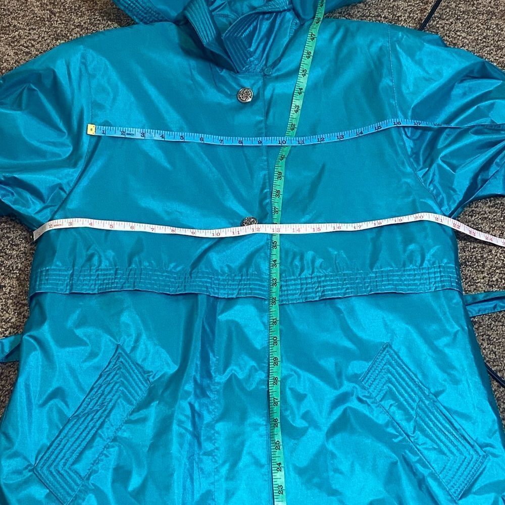Worthington Essentials Vibrant Blue Turquoise Outerwear Jacket Size 8 - Picture 10 of 16